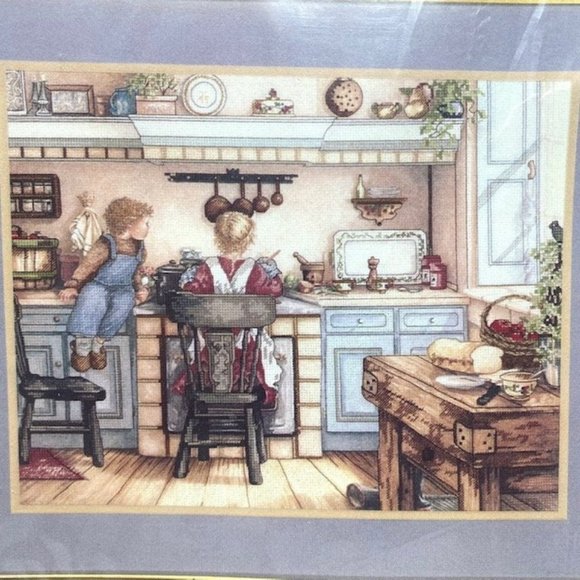 Rare Embellished Cross Stitch Kit Candamar Designs - Homemade Soup -  New - Picture 2 of 7
